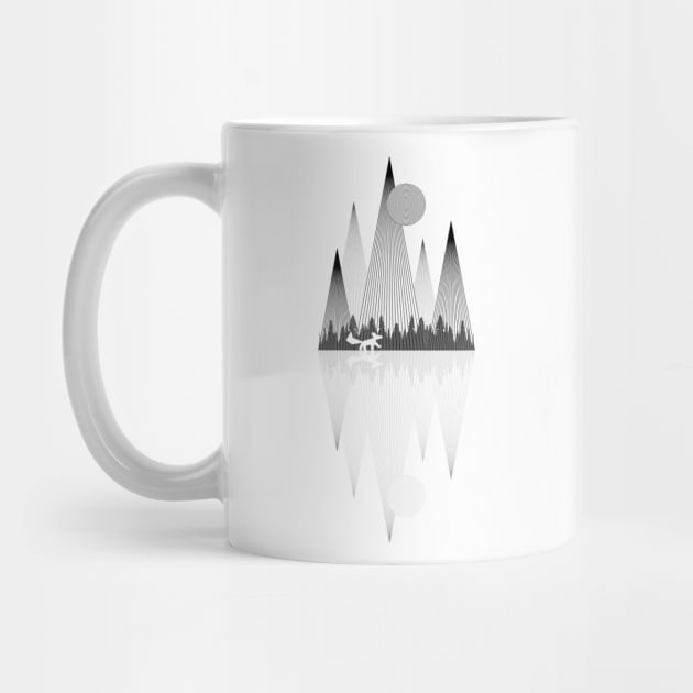 Mountains Lines (small and back) by Bongonation